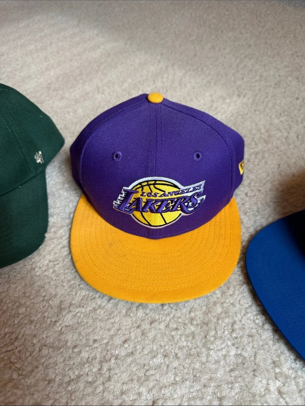 Assorted Youth NBA Team Snapback Hats - Bucks, Grizzlies, Lakers, Curry